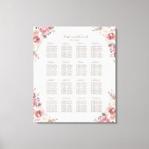 Toile Charm Peach Peonies Pink Siège Chart