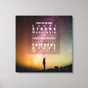 Toile Charme céleste #2 (24x24)