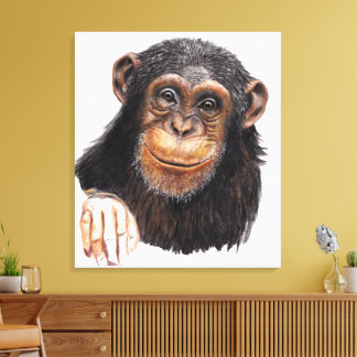 Toile Charming Chimpanzee