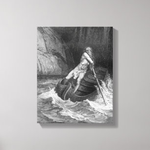 Toile Charon, le Ferryman de l'Enfer
