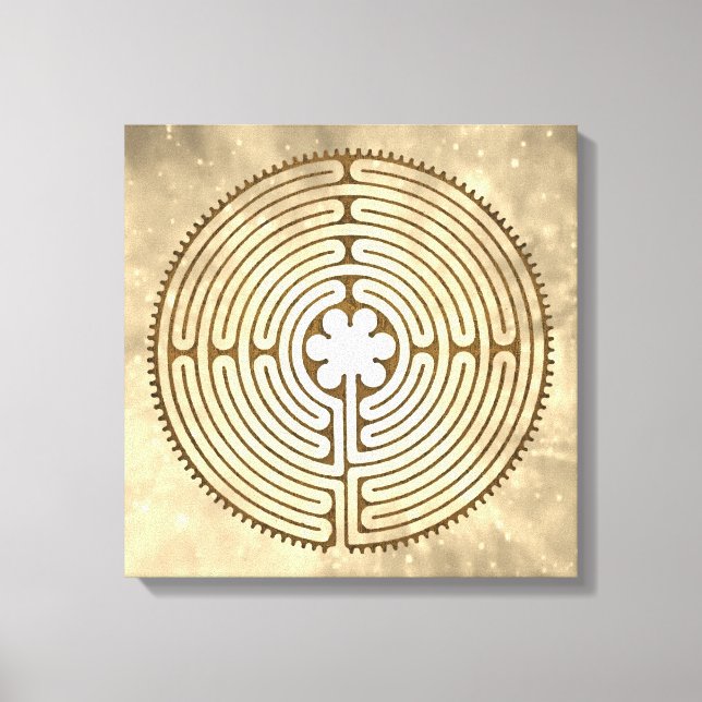Toile Chartres Labyrinthe - Symbole spirituel Antique 1 (Recto)