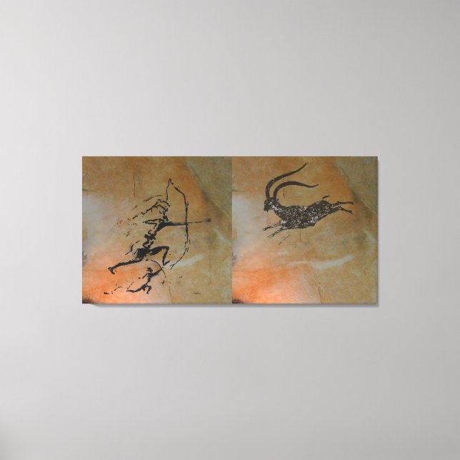 Toile Chasse à Ibex à Cova Remigia (Recto)