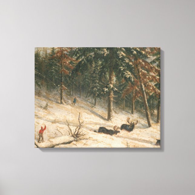 Toile Chasse à l'orignal (Recto)