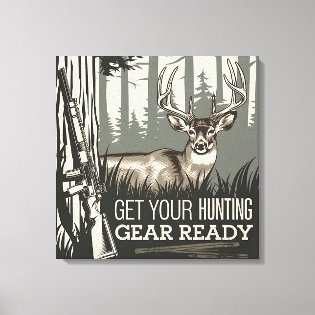 Toile Chasse commencer les haies de noix pour vos meille (Recto)