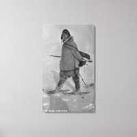 Chasseur de phoque de l'Alaska avec raquettes Phot