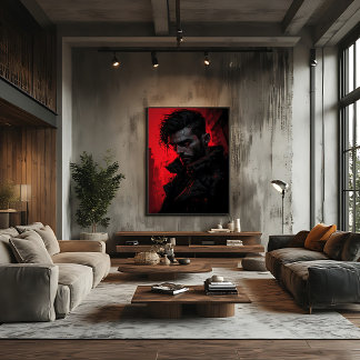 Toile Chasseur de Sang Portrait Sombre