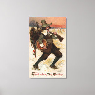 Toile Chasseur très heureux de la Turquie