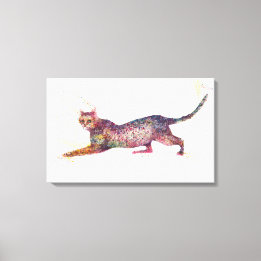 Toile Chat abstrait