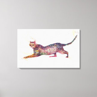 Toile Chat abstrait