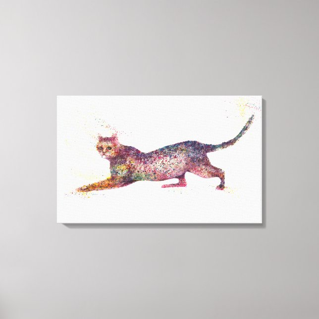 Toile Chat abstrait (Recto)