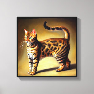 Toile Chat Bengal 