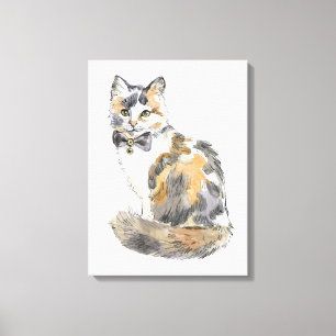 Toile Chat Calico Fancy