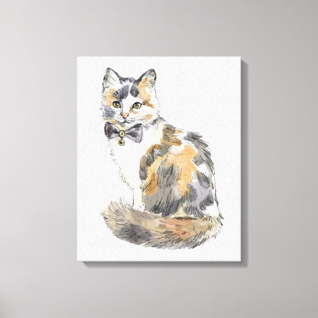 Toile Chat Calico Fancy (Recto)