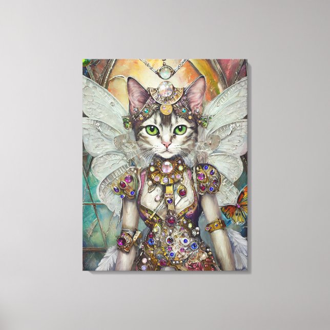 Toile Chat de la reine des neiges de la Brigade des papi (Recto)