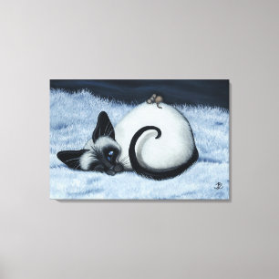 Toile Chat de Siamese par BihrLe Canvas Imprimer