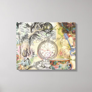 Toile Chat du Cheshire Alice au Pays des Merveilles Clas