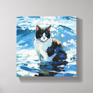 Toile Chat Et L'Océan (#1)