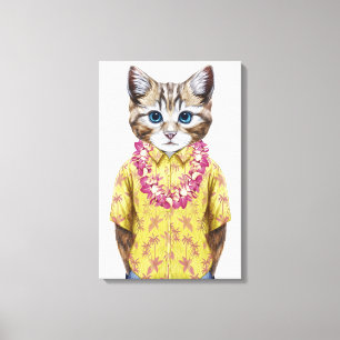 Toile Chat hawaïen