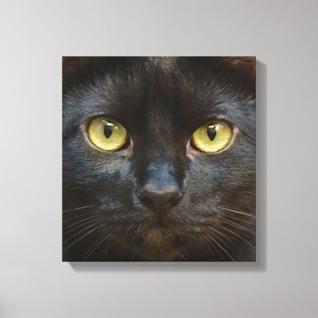 Toile chat noir (Recto)