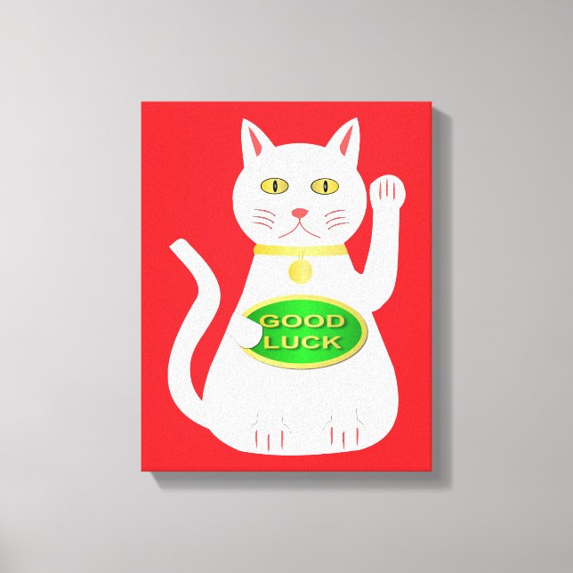 Toile Chat Oriental Lucky (Recto)