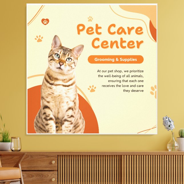 TOILE CHAT ROYAL DANS UN CADRE (Insitu(Salon))
