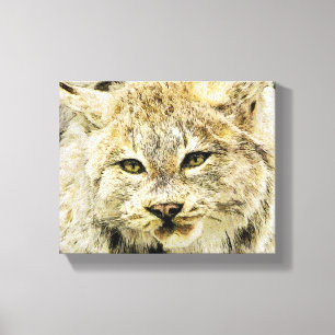 Toile Chat sauvage peu précis