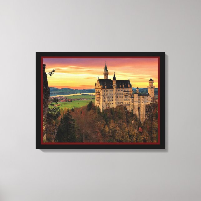 Toile Château Au Coucher Du Soleil (Recto)