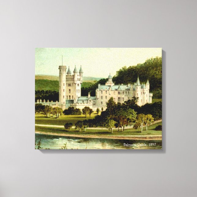 Toile Château Balmoral 1897 restauré haute résolution (Recto)