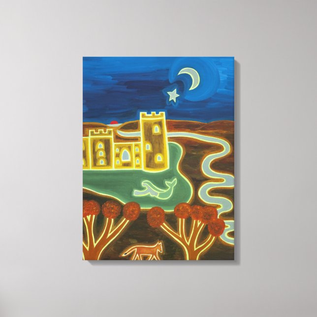 Toile Château de Bodiam par Moonlight 2010 (Recto)