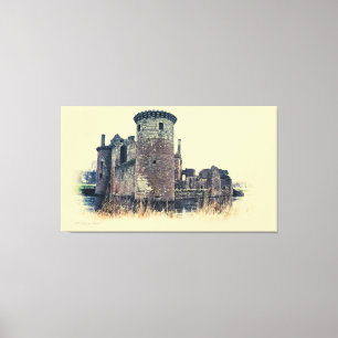 Toile Château de Caeverlock d'écossais à Dumfries