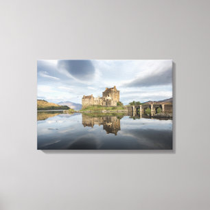 Toile Château d'Eilean Donan avec la réflexion en Ecos