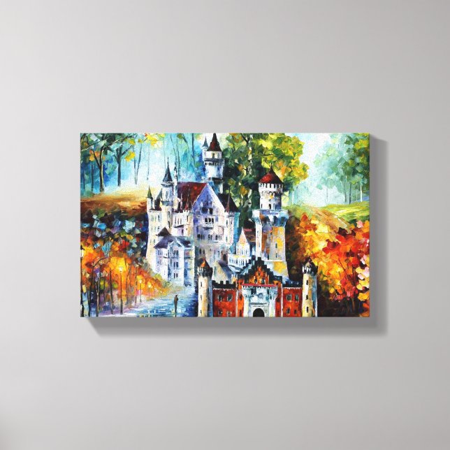 Toile CHÂTEAU PAR Leonid Afremov (Recto)
