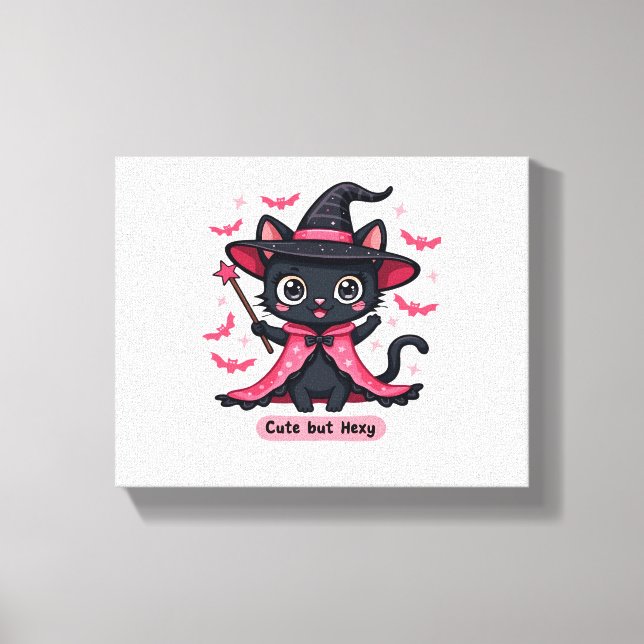 Toile Chaton gothique en rose - doux, mais ensorcelé Ove (Recto)