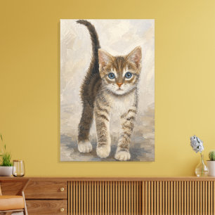 Toile Chaton tigré