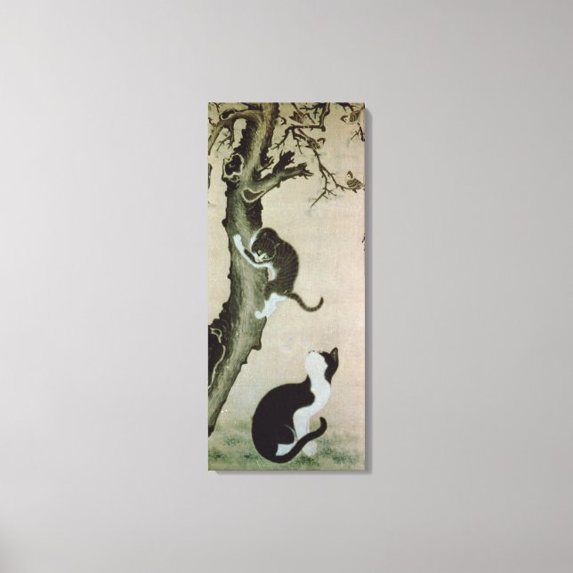 Toile Chats, 17ème siècle (encre sur soie) (Recto)