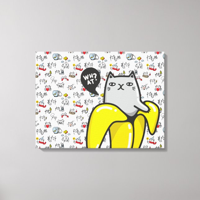 Toile Chats amusants, lait et magie. (Recto)