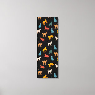 Toile Chats sur le noir