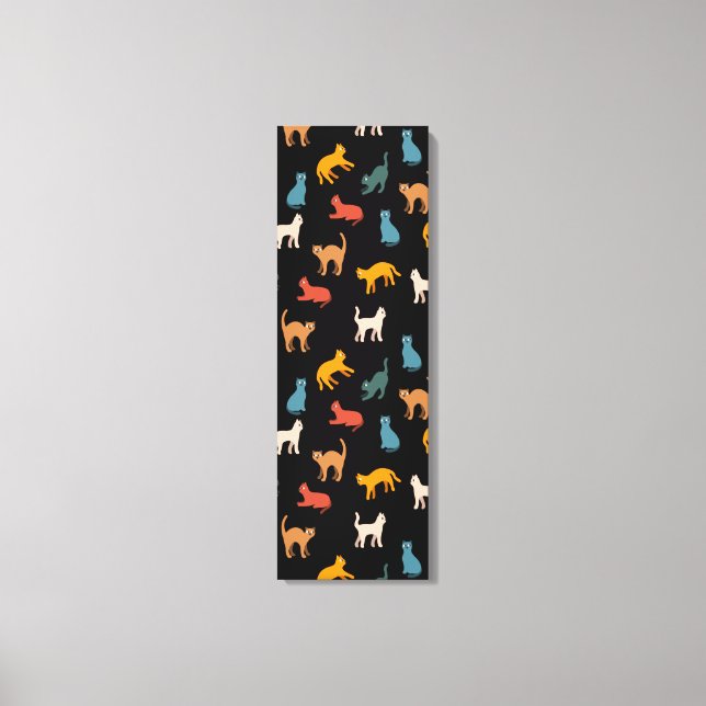 Toile Chats sur le noir (Recto)