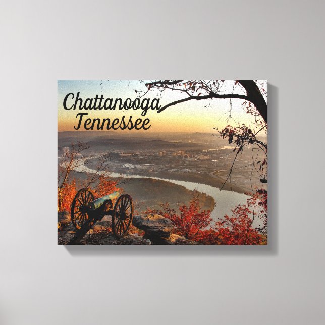 Toile Chattanooga Tennessee de Lookout Mountain Canvas (Recto)