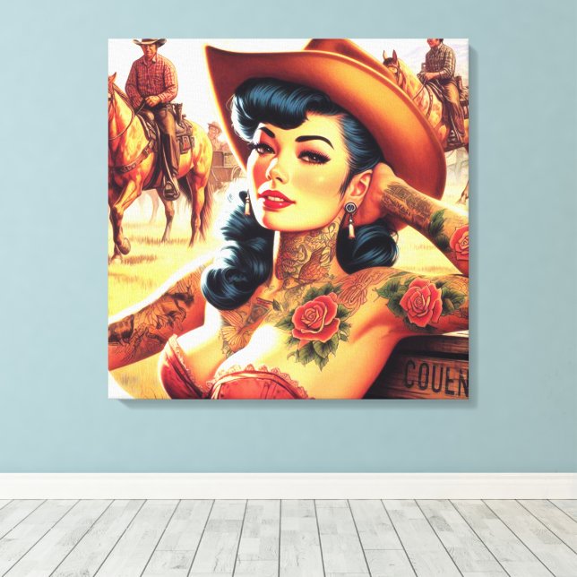 Toile Chaud Tattoo (Insitu (Plancher de Bois))