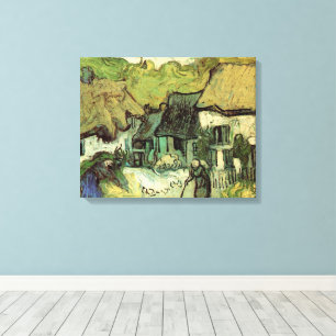 Toile Chaumières à Jorgus par Vincent van Gogh