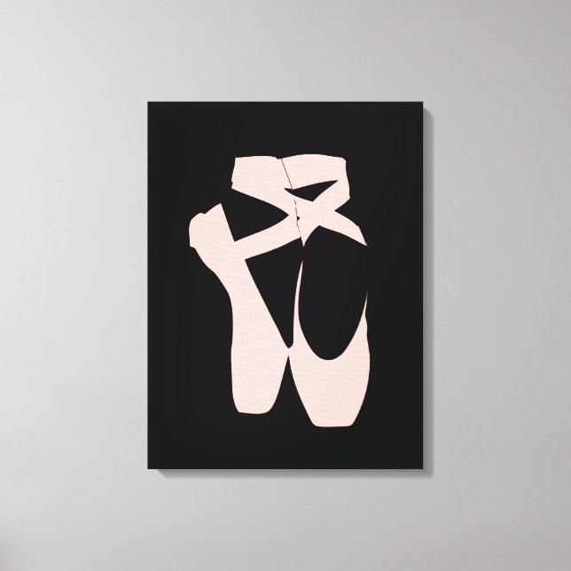 Toile Chaussure de ballet rose danseur de ballet (Recto)