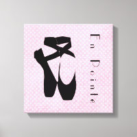 Chaussures de Ballet Noir En Pointe