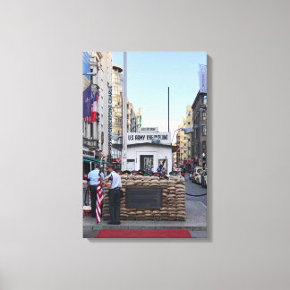 Toile Checkpoint Charlie Berlin | Version couleur