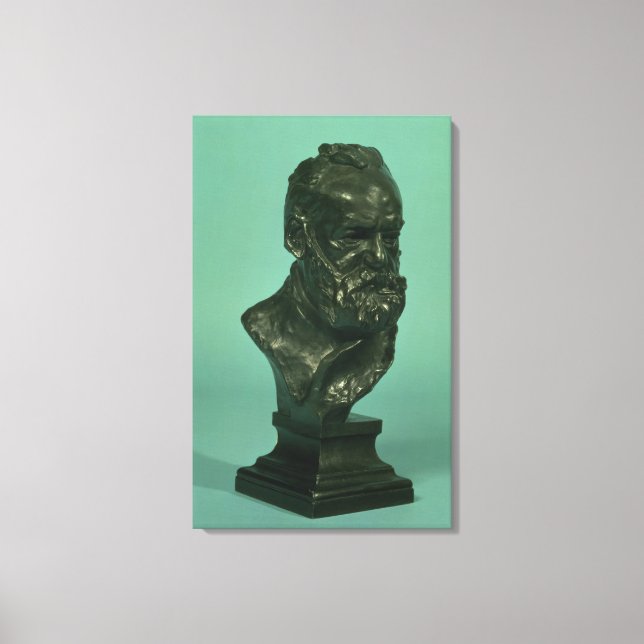 Toile Chef de portrait de Victor Hugo (1802-1885) (bronz (Recto)