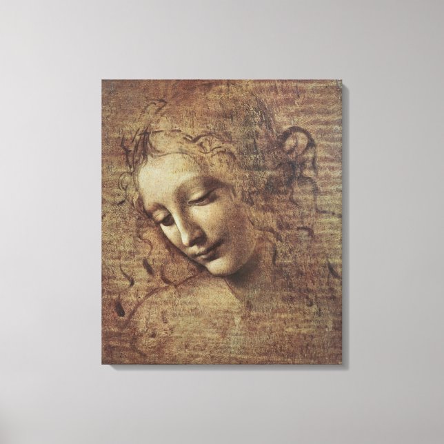 Toile Chef d'une jeune femme avec les cheveux cousus ou, (Recto)