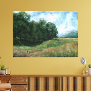 Toile Chemin de campagne pittoresque - Design paysager V
