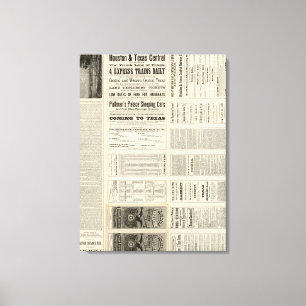 Toile Chemin de fer central de Houston et de Texas par