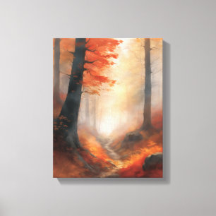 Toile Chemin forestier enchâssé