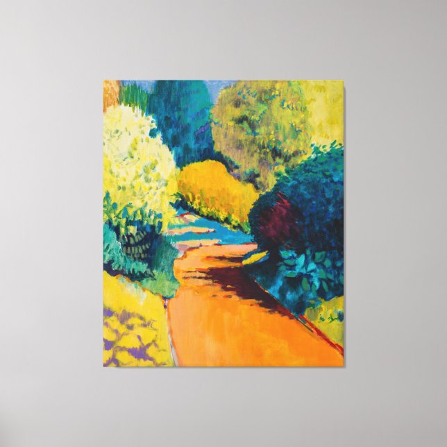 Toile Chemin orange (Recto)